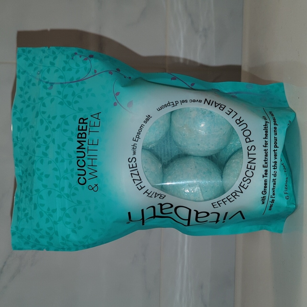 Vitabath cucumber and white tea bath fizzies